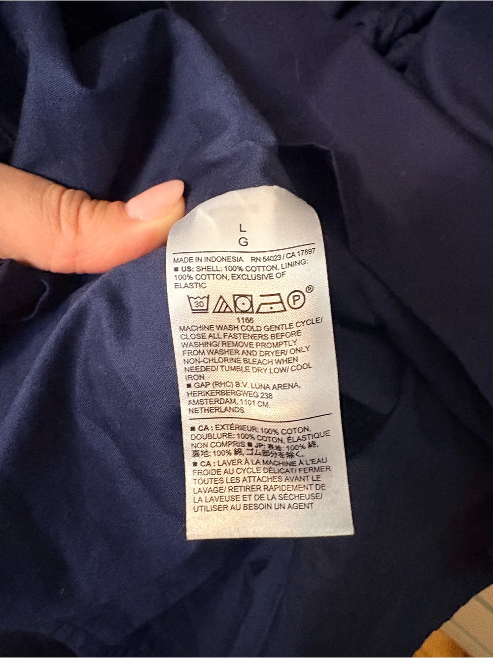 Banana Republic Factory Navy Spaghetti-Strap Knot Cami, L - Picture 8 of 10